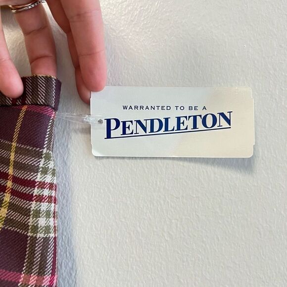 VTG Pendleton Women’s 14 Tall Plaid Multicolored A Line MIDI Skirt Wool USA NWT - Picture 6 of 11